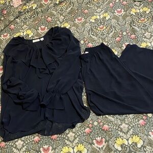 Vintage Victoria's Secret  Black sleeping Two-Piece Set